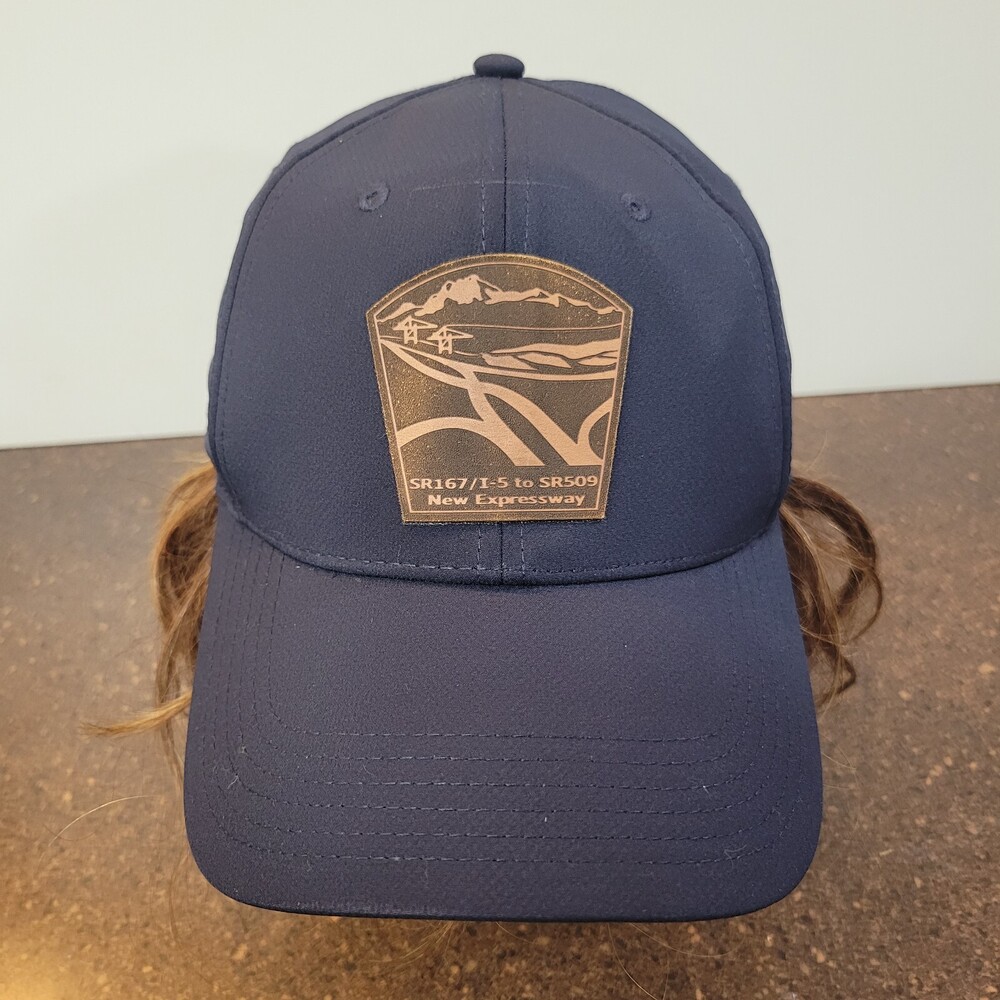 Ahead Baseball Cap Mens Navy Patch Logo Expressway Performance Ultimate Fit Hat